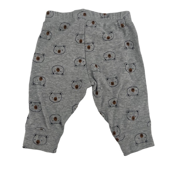 Carter’s Gray Bear Print Joggers Size 3 Months - Picture 3 of 5